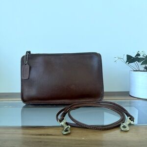 Vintage Coach Bonnie Cashin Basic Bag NYC in Mahogany & Brass Hardware